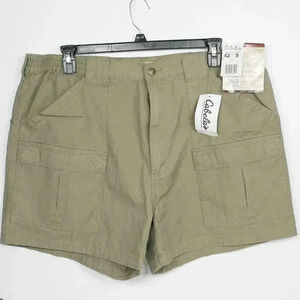 Cabela's Men's Casual 100% Cotton Trail Shorts Khaki waist 42 rise 5
